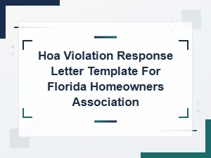 How to Respond to an Hoa Violation Notice in Florida