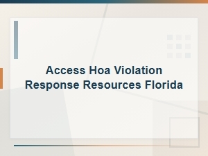 Hoa Violation Response Letter Template for Florida Residents