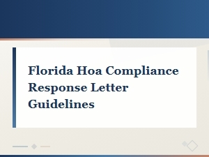 Florida Hoa Compliance Hearing Request Letter Guide