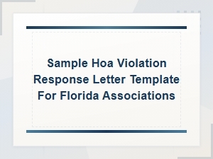 Hoa Hearing Request Letter Template for Florida